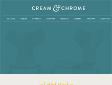 Tablet Screenshot of creamandchrome.co.uk